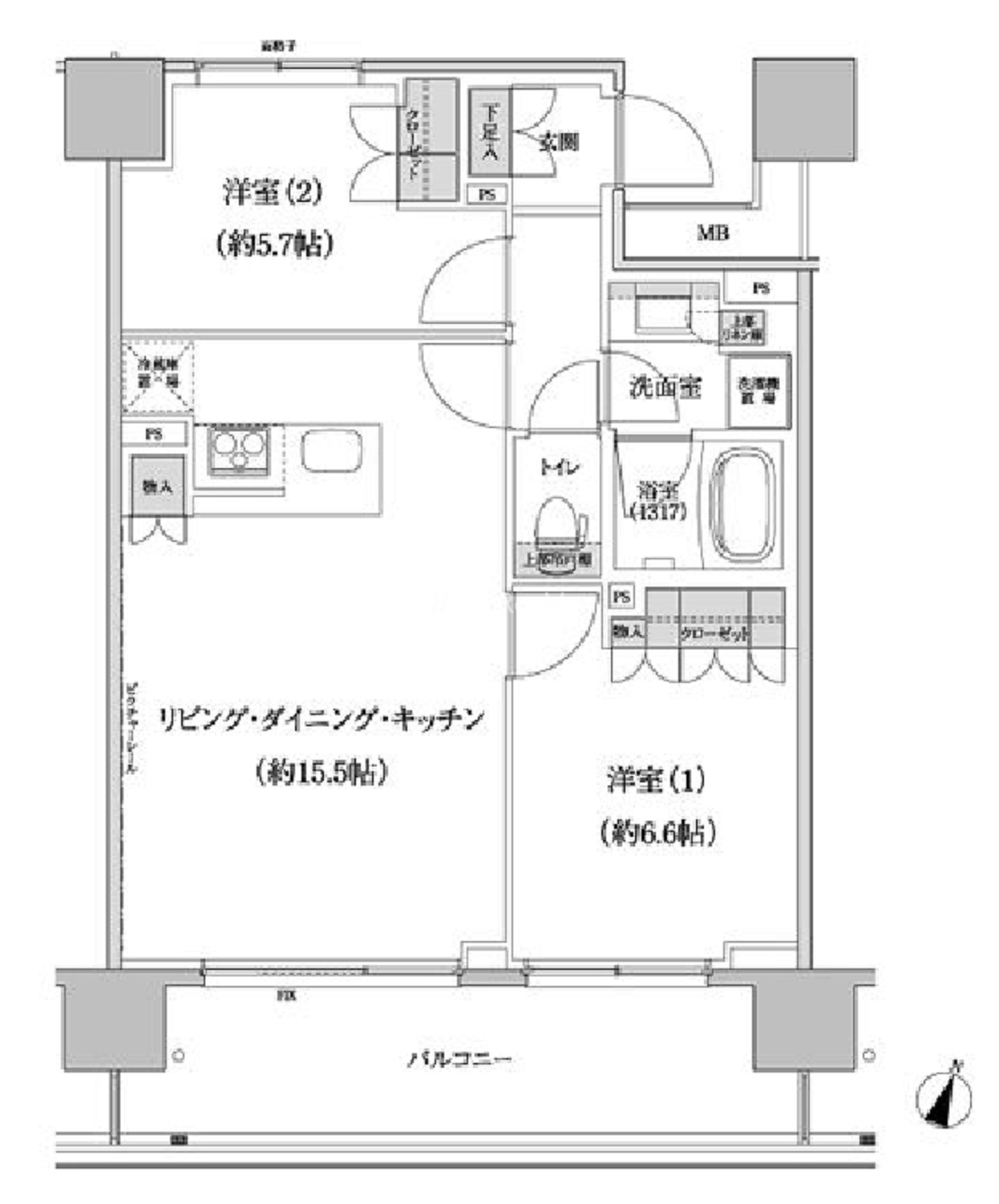 2LDK
