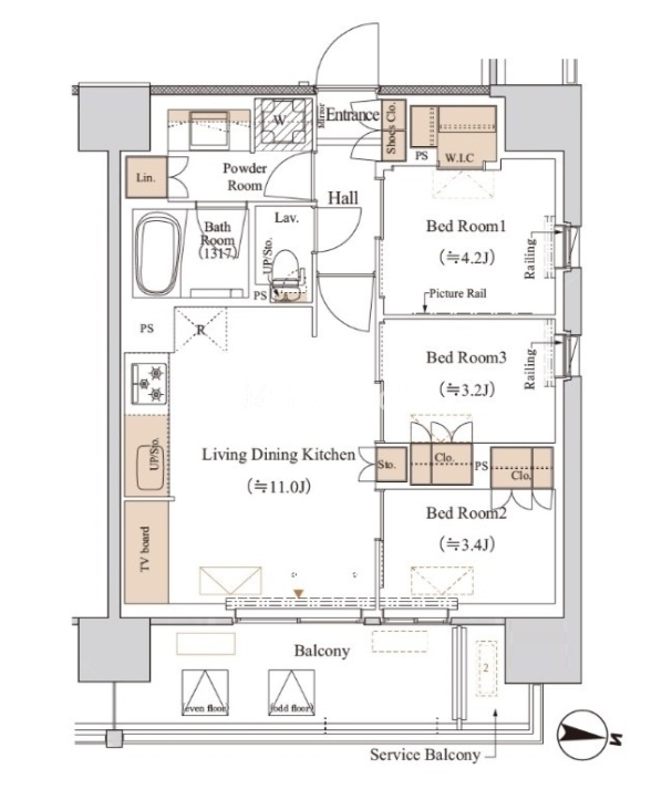 3LDK