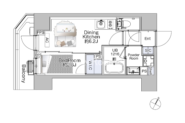 1DK