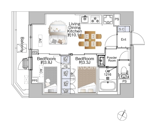 1DK