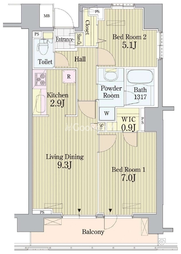 2LDK