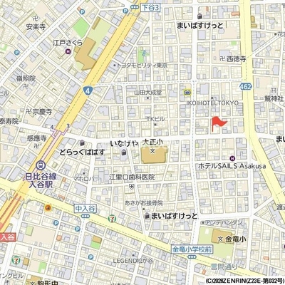 
						ブランシエスタ入谷グランデの立地