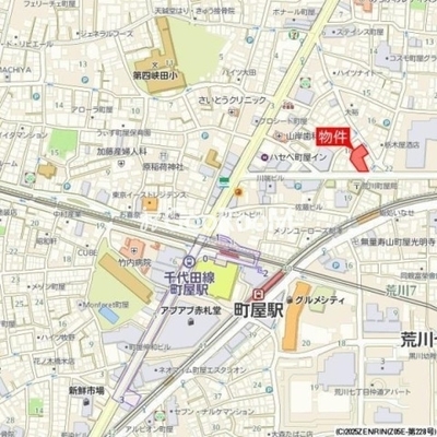 
						アジールコート町屋　マップ