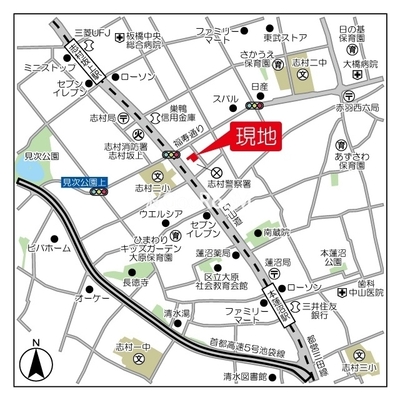
						コンフォリア志村坂上 マップ